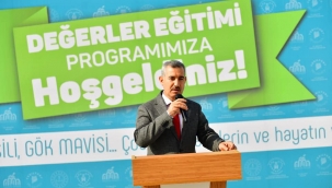 BAŞKAN ÇINAR, 'DEĞERLER EĞİTİMİ PROJESİ' TANITIM TOPLANTISINDA KONUŞTU;