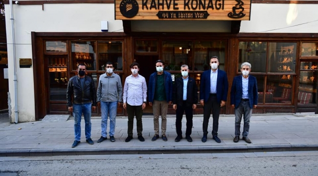 BAŞKAN ÇINAR, İL MİLLİ EĞİTİM MÜDÜRÜ KANBAY'I TARİHİ KONAKLARDA AĞIRLADI