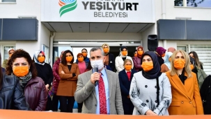 YEŞİLYURT BELEDİYESİ'NDE 25 KASIM KADINA YÖNELİK ŞİDDETE KARŞI ULUSLARARASI MÜCADELE GÜNÜ BASIN AÇIKLAMASI