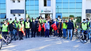 YEŞİLYURT'TA 10 KASIM ATATÜRK'Ü ANMA GÜNÜ NEDENİYLE BİSİKLET TURU DÜZENLENDİ
