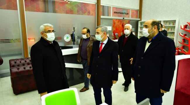 BATTALGAZİ BELEDİYE BAŞKANI OSMAN GÜDER İLE AK PARTİ BATTALGAZİ İLÇE BAŞKANI BASRİ KAHVECİ, YEŞİLYURT'TA Kİ YATIRIM ALANLARINI İNCELEDİ