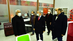 BATTALGAZİ BELEDİYE BAŞKANI OSMAN GÜDER İLE AK PARTİ BATTALGAZİ İLÇE BAŞKANI BASRİ KAHVECİ, YEŞİLYURT'TA Kİ YATIRIM ALANLARINI İNCELEDİ