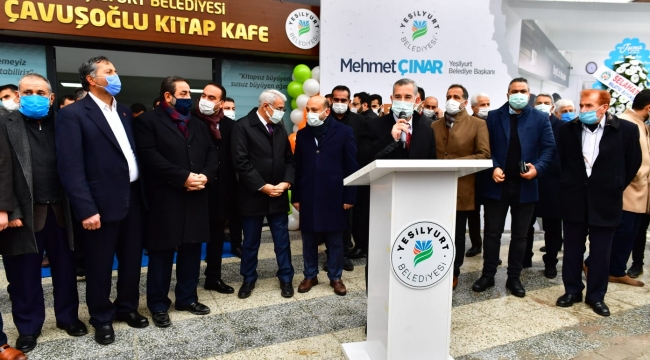 YEŞİLYURT BELEDİYESİ, EĞİTİM YATIRIMLARINA ÇAVUŞOĞLU KİTAP KAFE'Yİ DE EKLEDİ