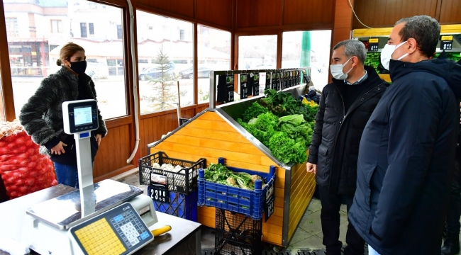 YEŞİLYURT BELEDİYESİ YEŞİL GIDA MARKETLERE VATANDAŞLAR YOĞUN İLGİ GÖSTERİYOR