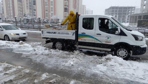 BAŞKAN ÇINAR, KAR TEMİZLEME ÇALIŞMALARINI YERİNDE İNCELEDİ