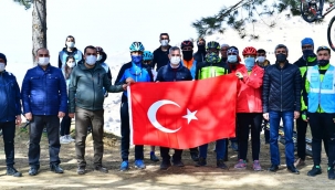 BİSİKLET TUTKUNLARI, YEŞİLYURT KENT KONSEYİNDEN GÜNDÜZBEY'E KADAR PEDAL ÇEVİRDİ