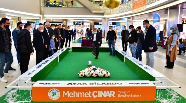 YEŞİLYURT BELEDİYESİ'NDEN BİR İLK DAHA; AYAK BİLARDOSU ETKİNLİĞİ