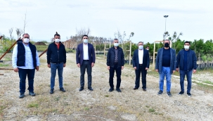 BAŞKAN ÇINAR, TEPEKÖY FİDANLIK ALANINDA Kİ ÇALIŞMALARI İNCELEDİ  