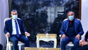 BAŞKAN ÇINAR, YEŞİLYURT MUHTARLAR DERNEK BAŞKANI VE YÖNETİMİNİ AĞIRLADI