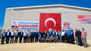 DARENDE SANAYİ SİTESİ ESNAFLARIYLA BİR ARAYA GELEN BAŞKAN GÜRKAN,