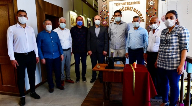 KAYMAKAM GÜLENÇ İLE BELEDİYE BAŞKANI ÇINAR, TARİHİ YEŞİLYURT KONAKLARINDA Kİ MÜZELERİ İNCELEDİ