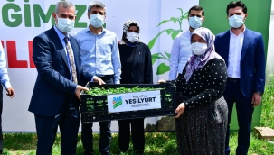 YEŞİLYURT BELEDİYESİ, 200 BİN FİDEYİ ÜCRETSİZ OLARAK ÇİFTÇİLERLE BULUŞTURUYOR