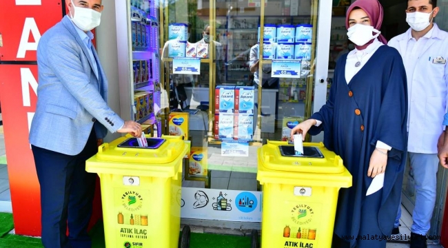 YEŞİLYURT BELEDİYESİ, ATIK YÖNETİMİ ALANINDAKİ HİZMETLERİNE 'ATIK İLAÇ KUTUSU' PROJESİNİ DE EKLEDİ