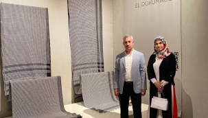 BAŞKAN ÇINAR, YEŞİLYURT'UN YÖRESEL EL DOKUMASI EHRAMI, CUMHURBAŞKANLIĞI KÜLLİYESİNDE TANITTI