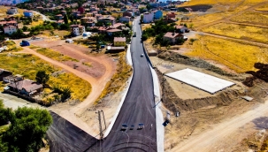 HANIMINÇİFTLİĞİ VE MELEKBABA MAHALLESİ BAĞLANTI YOLU ASFALTLANDI