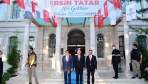 MALATYA KKTC CUMHURBAŞKANI ERSİN TATAR'I AĞIRLADI