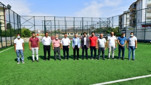 YEŞİLYURT BELEDİYESİ, İNÖNÜ MAHALLESİNE ÇOK AMAÇLI SPOR TESİSİ KAZANDIRIYOR