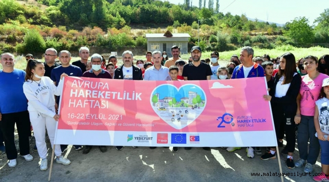 YEŞİLYURT'TA AVRUPA HAREKETLİLİK HAFTASI KAPSAMINDA DOĞA YÜRÜYÜŞÜ DÜZENLENDİ