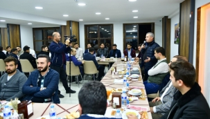 BAŞKAN ÇINAR, AK PARTİ İL GENÇLİK KOLLARI BAŞKANI VE YÖNETİMİNİ AĞIRLADI