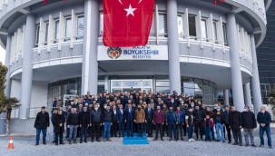 Başkan Gürkan'a teşekkür ziyaretinde bulunan Mesut İnce,