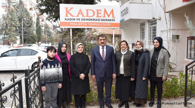 Kadın ve Demokrasi Derneğini Ziyaret Eden Başkan Gürkan,
