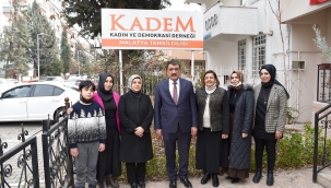Kadın ve Demokrasi Derneğini Ziyaret Eden Başkan Gürkan,
