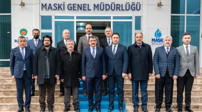 Kuluncak İlçesi heyeti ile biraraya gelen Başkan Gürkan;