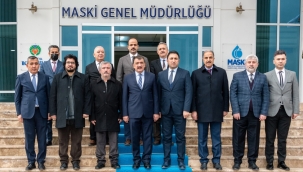 Kuluncak İlçesi heyeti ile biraraya gelen Başkan Gürkan;