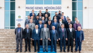 MASKİ Genel Müdürlüğü'nü ziyaret eden Başkan Gürkan: