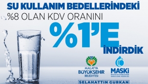 MASKİ, SU FİYATLARINDA KDV İNDİRİMİ YAPTI