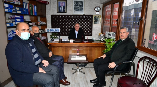YEŞİLYURT BELEDİYE BAŞKANI MEHMET ÇINAR'DAN MESLEK ODALARI BAŞKANLARINA 'HÂYIRLI OLSUN' ZİYARETİ