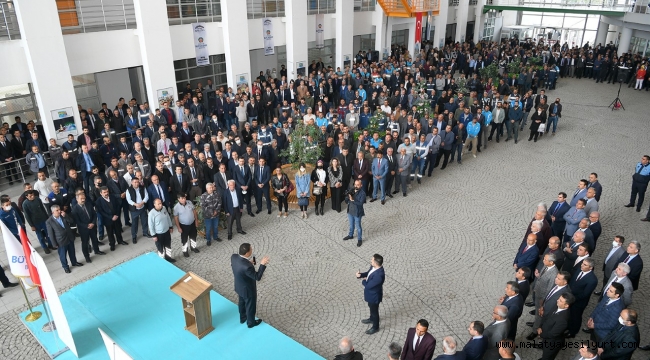 Başkan Gürkan personelle bayramlaştı