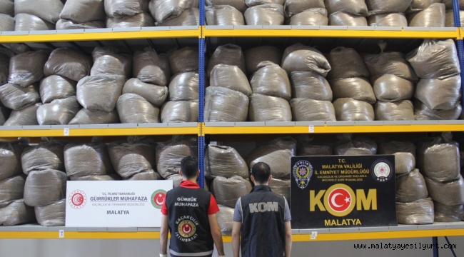 Tütün Kaçakçılığına yönelik Malatya İl Emniyet Müdürlüğüne bağlı KOM Şube Müdürlüğü ekiplerince..