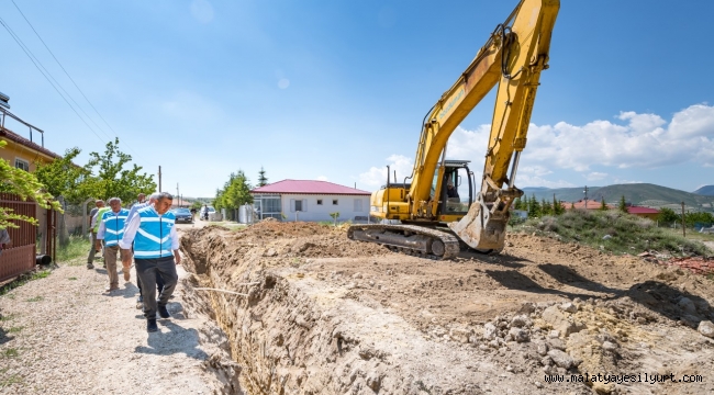AKÇADAĞ KEPEZ'E İLK KEZ KANALİZASYON HATTI YAPILIYOR