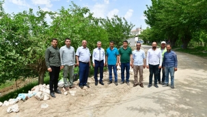 BAŞKAN ÇINAR, SAMANKÖY MAHALLESİNDEKİ TAŞ DUVAR VE ÇEVRE DÜZENLEME ÇALIŞMALARINI İNCELEDİ