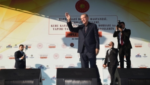 133 Projenin Toplu Açılış Törenini gerçekleştiren Cumhurbaşkanı Erdoğan,