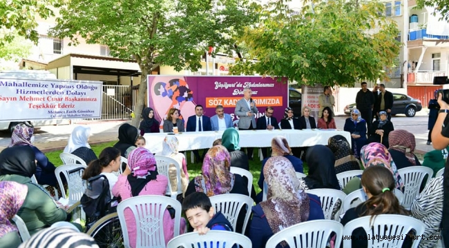 ÇUKURDERE MAHALLESİNDE Kİ 'SÖZ KADINLARIMIZDA, YEŞİLYURT'TA KADINLARIMIZI DİNLİYORUZ' PROGRAMI YOĞUN İLGİ GÖRDÜ