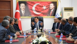 MALATYA MUHTARLAR DERNEĞİNDEN BAŞKAN GÜRKAN'A ZİYARET