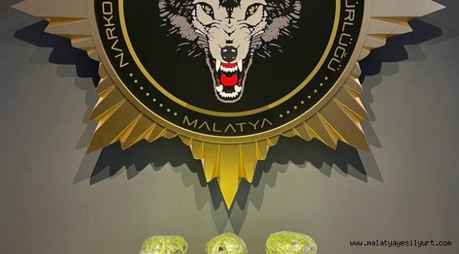 Malatya Narkotik Suçlarla Mücadele Şube Müdürlüğü görevlilerince..